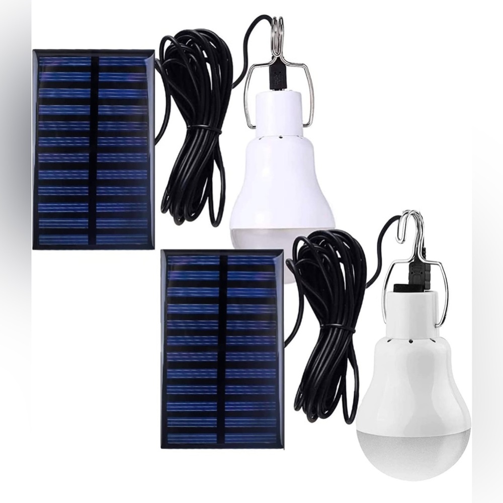 Solar Light Bulbs, Outdoor Indoor Home Chicken Coop Lights, Solar Powered LED Sh